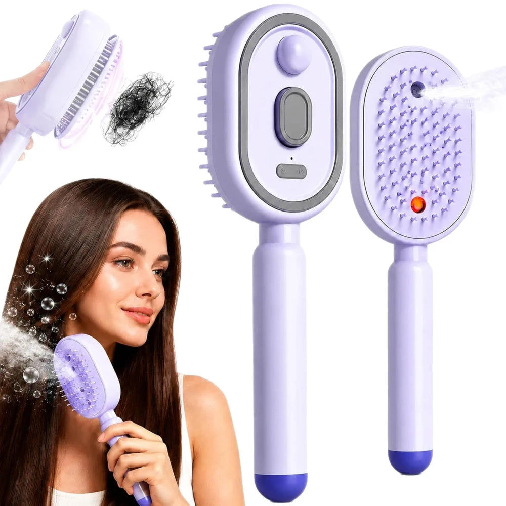 Portable Steam Smoothing Hair Brush