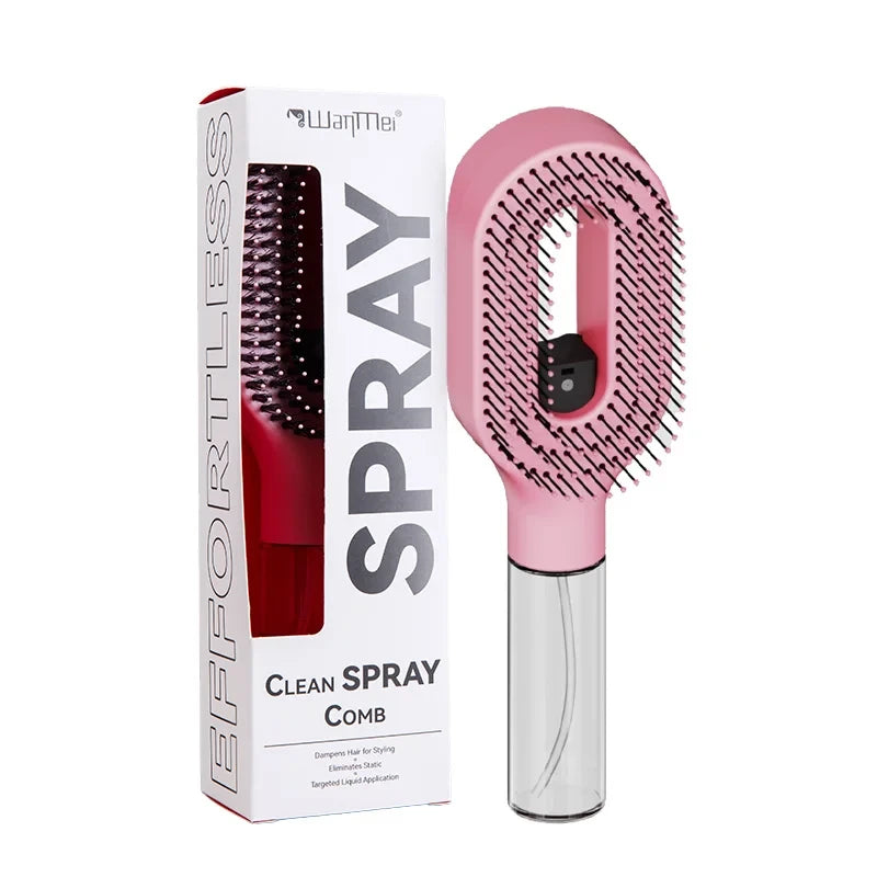 2-in-1 Spray Detangling Hair Brush