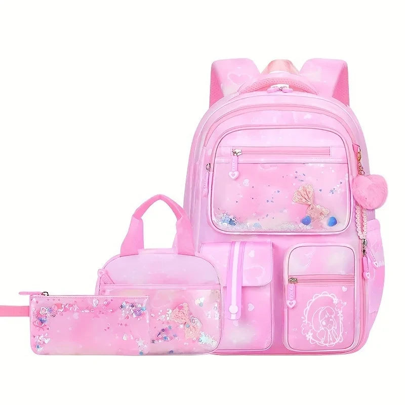 Ergonomic Primary Student Backpack Set