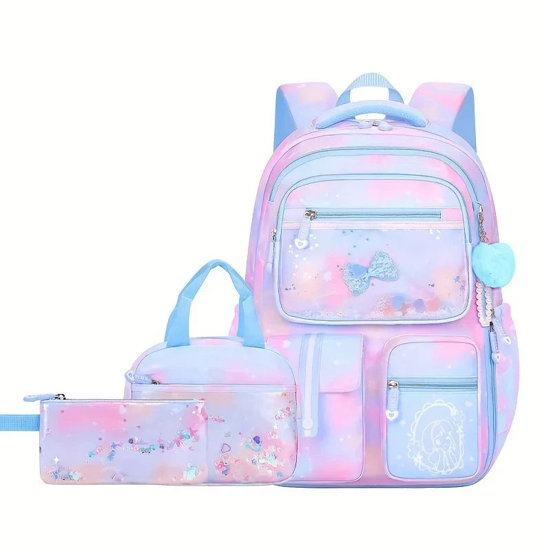 Ergonomic Primary Student Backpack Set
