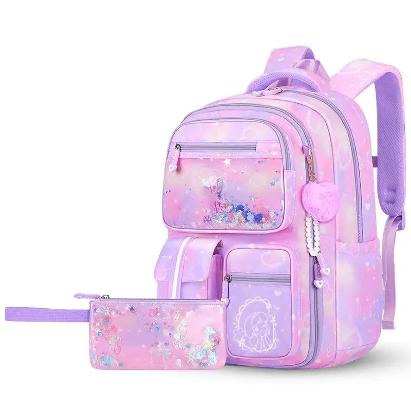 Ergonomic Primary Student Backpack Set