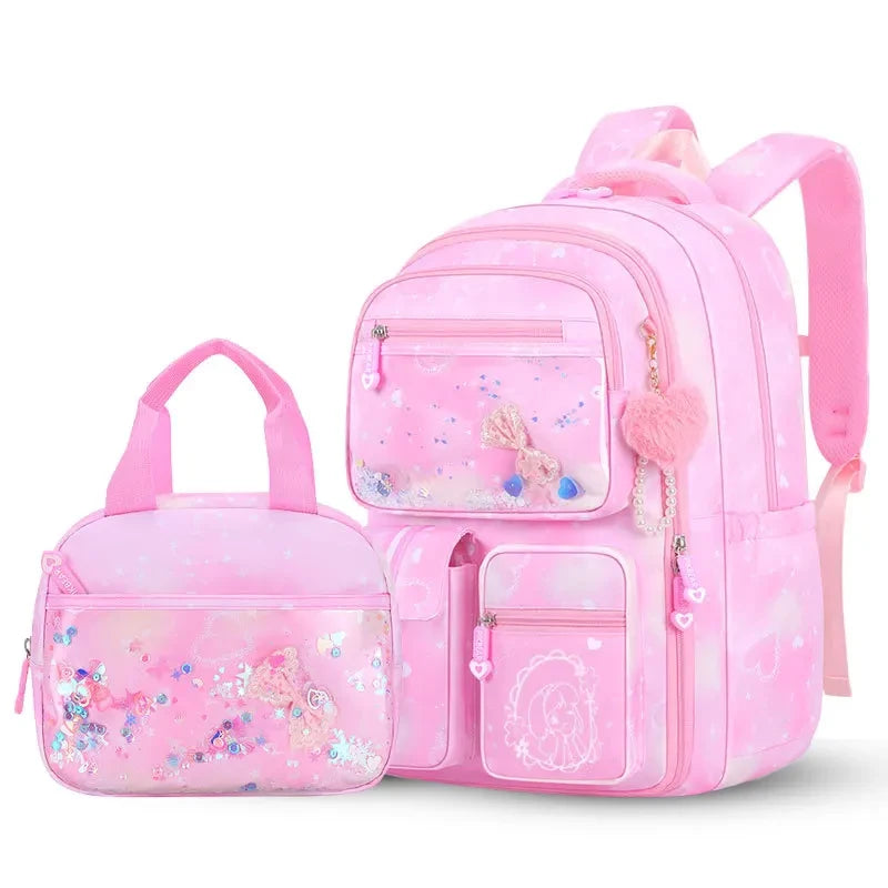 Ergonomic Primary Student Backpack Set