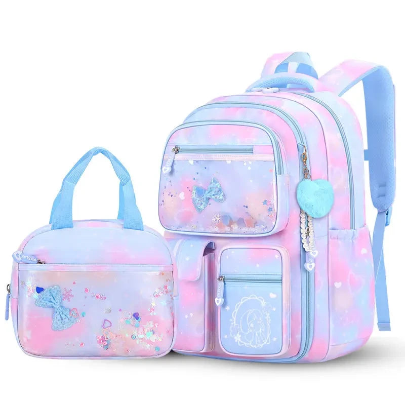 Ergonomic Primary Student Backpack Set