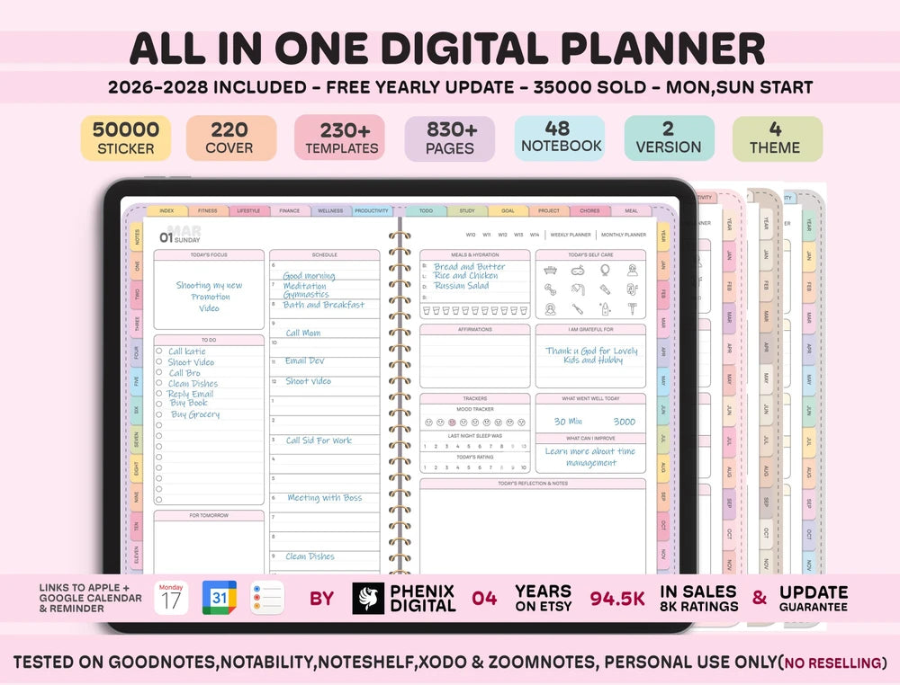 Digital Planner Template