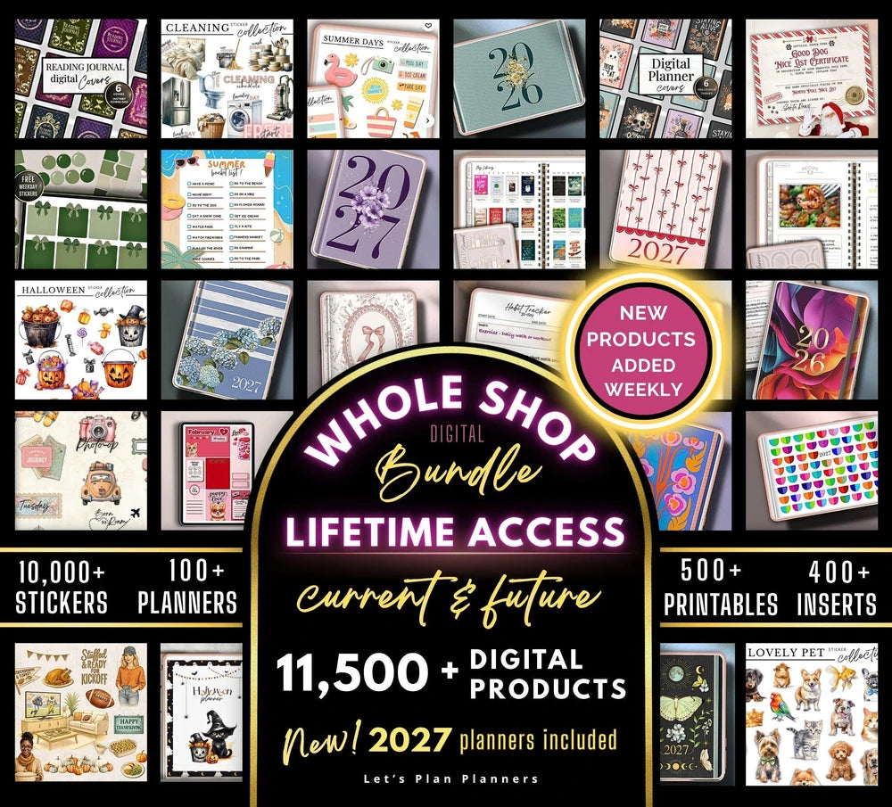 Whole Shop Digital Planner Bundle