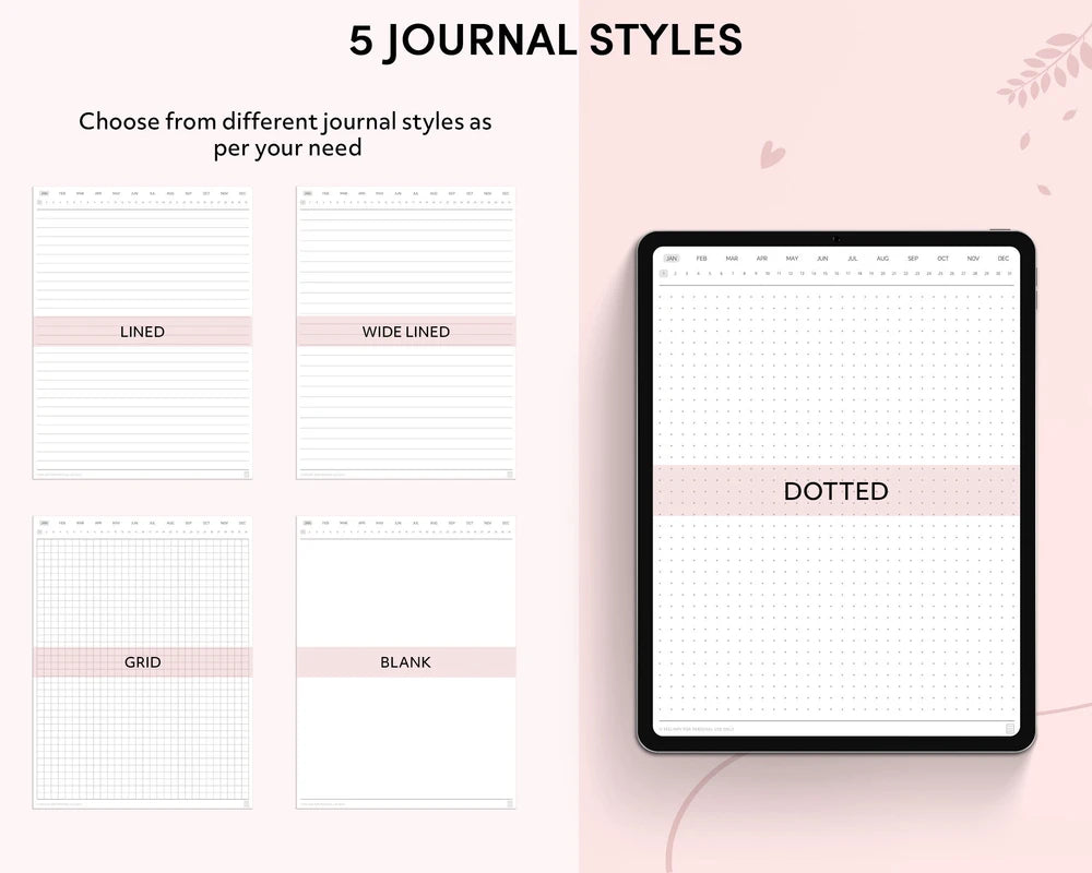 Digital iPad Journal Notebook