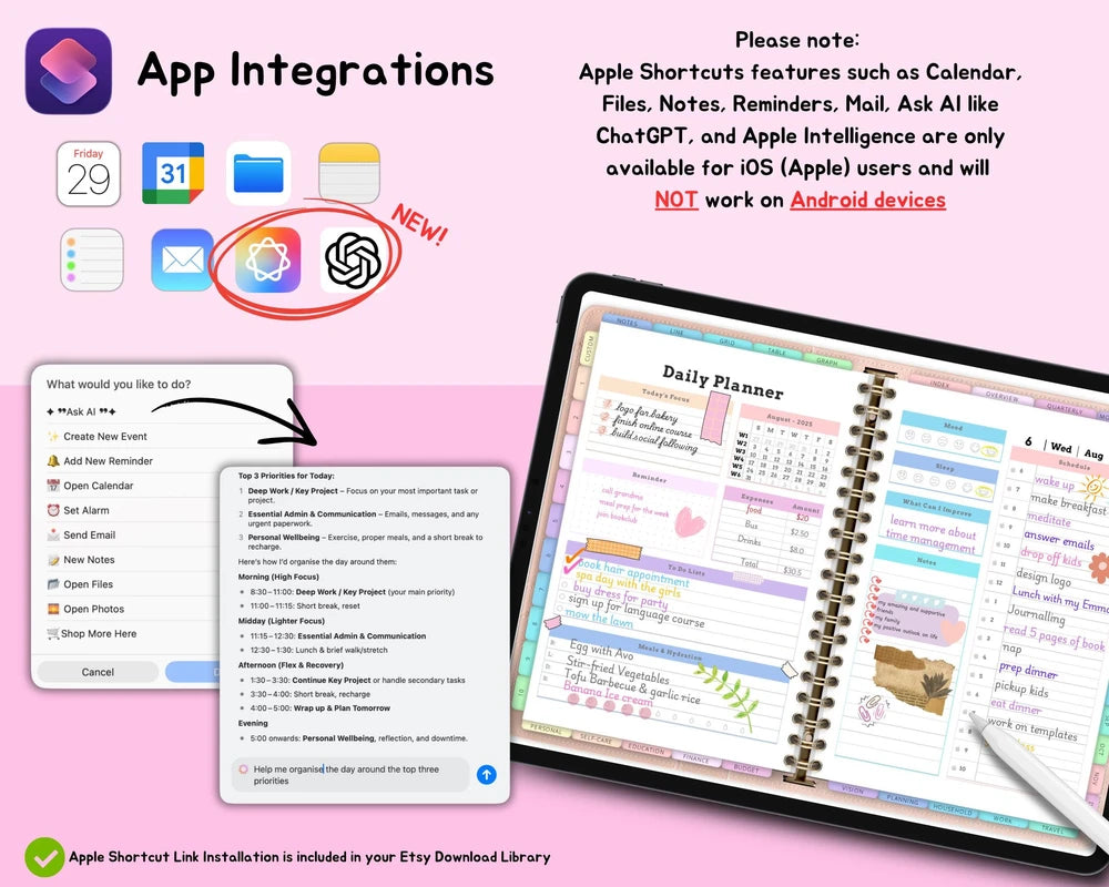 Digital Planner Template