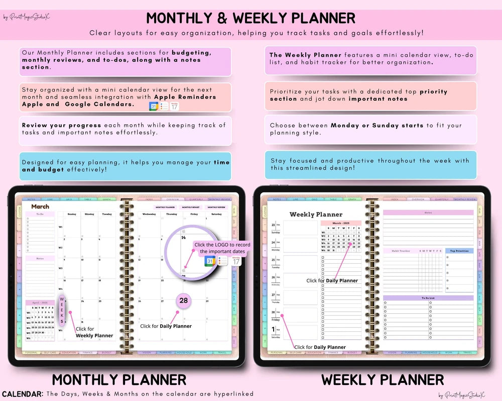 Digital Planner Template