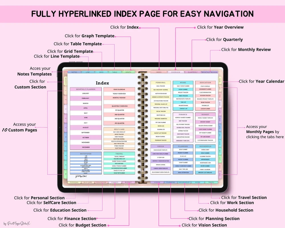 Digital Planner Template