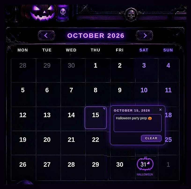 Gothic Interactive Digital Planner