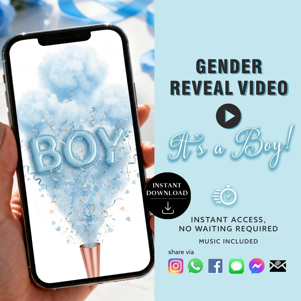 Boy Gender Reveal Video