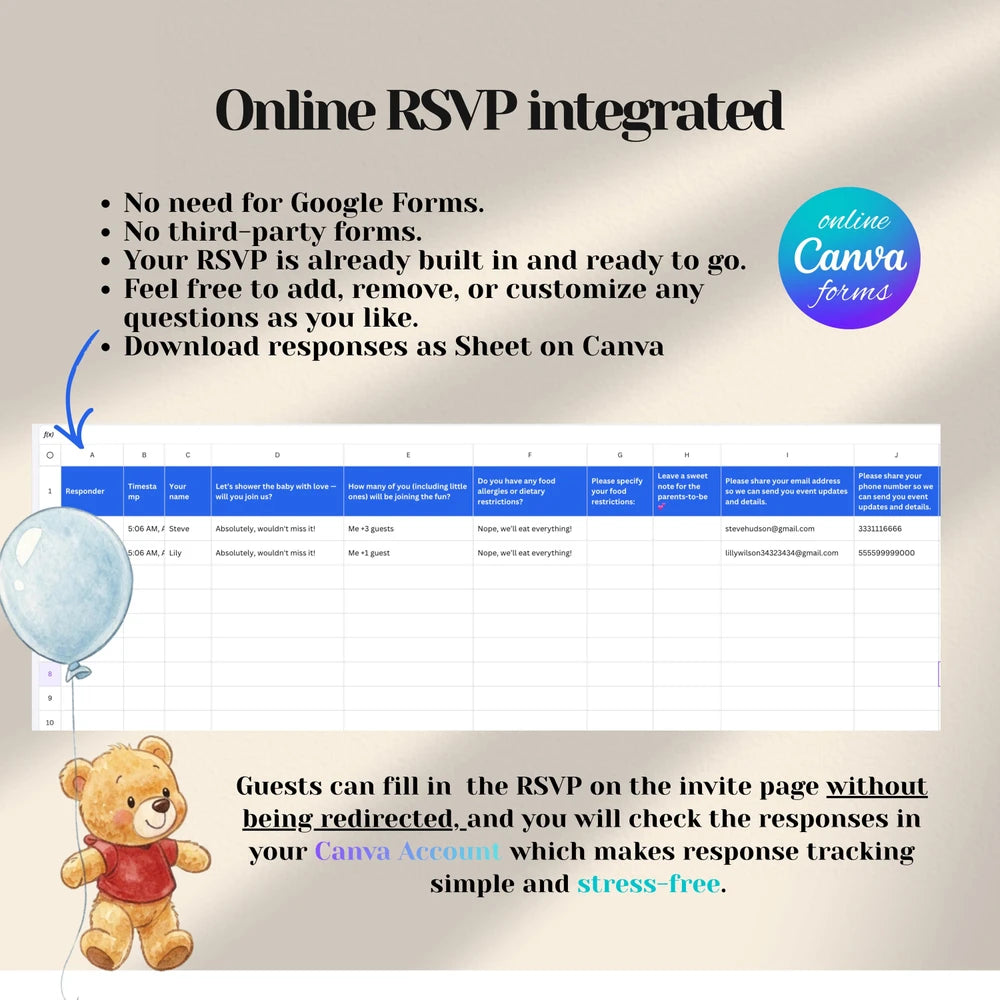 Baby Q Barbecue Shower Template