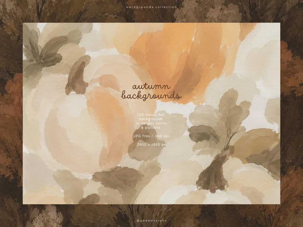 Cozy Fall Digital Scrapbook Paper Bundle