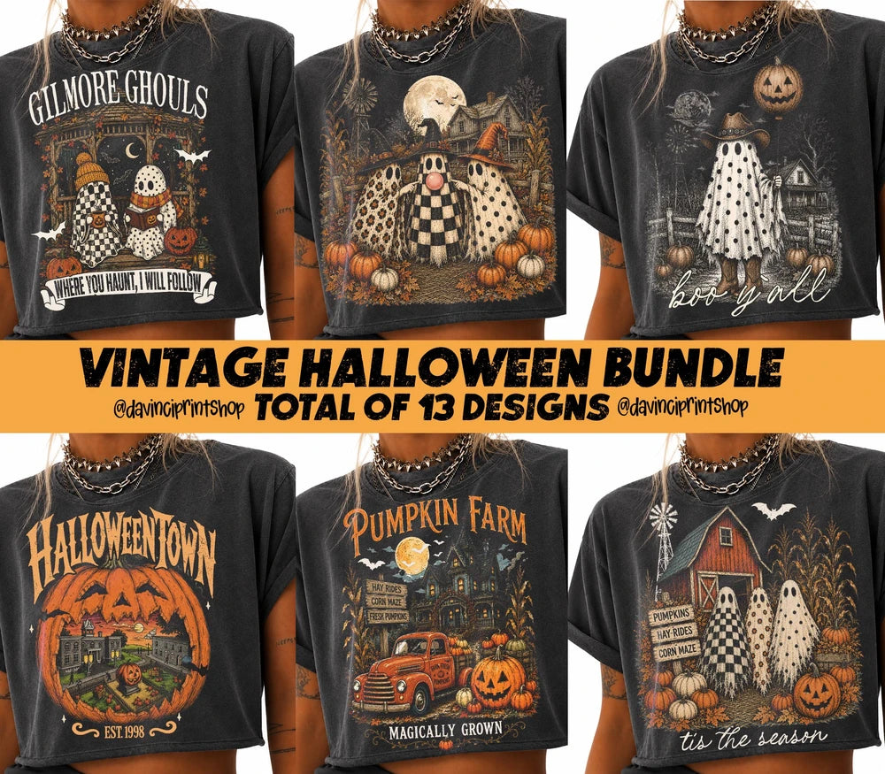 Vintage Halloween PNG Bundle